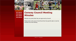 Desktop Screenshot of conwayminutes.conwaypa.org